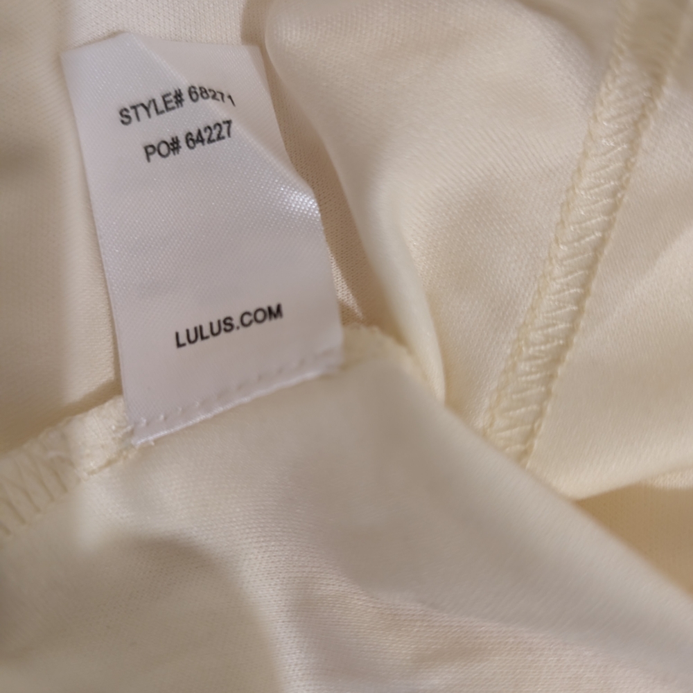 Lulu's Be a Dear Cream Swiss Dot Tie -front Skate Dress Size S - Picture 13 of 15